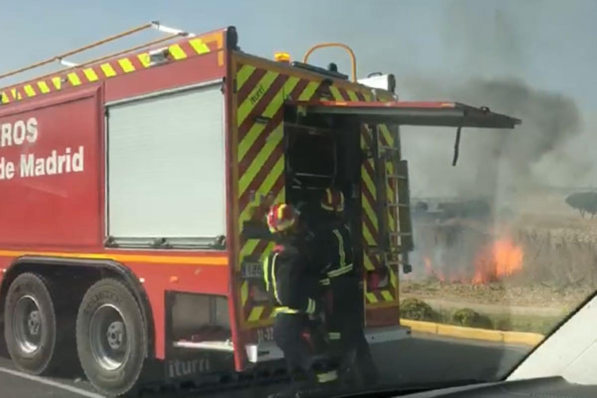 Segundo incendio en menos de dos meses en esta zona de Fuenlabrada