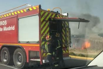 Segundo incendio en menos de dos meses en esta zona de Fuenlabrada