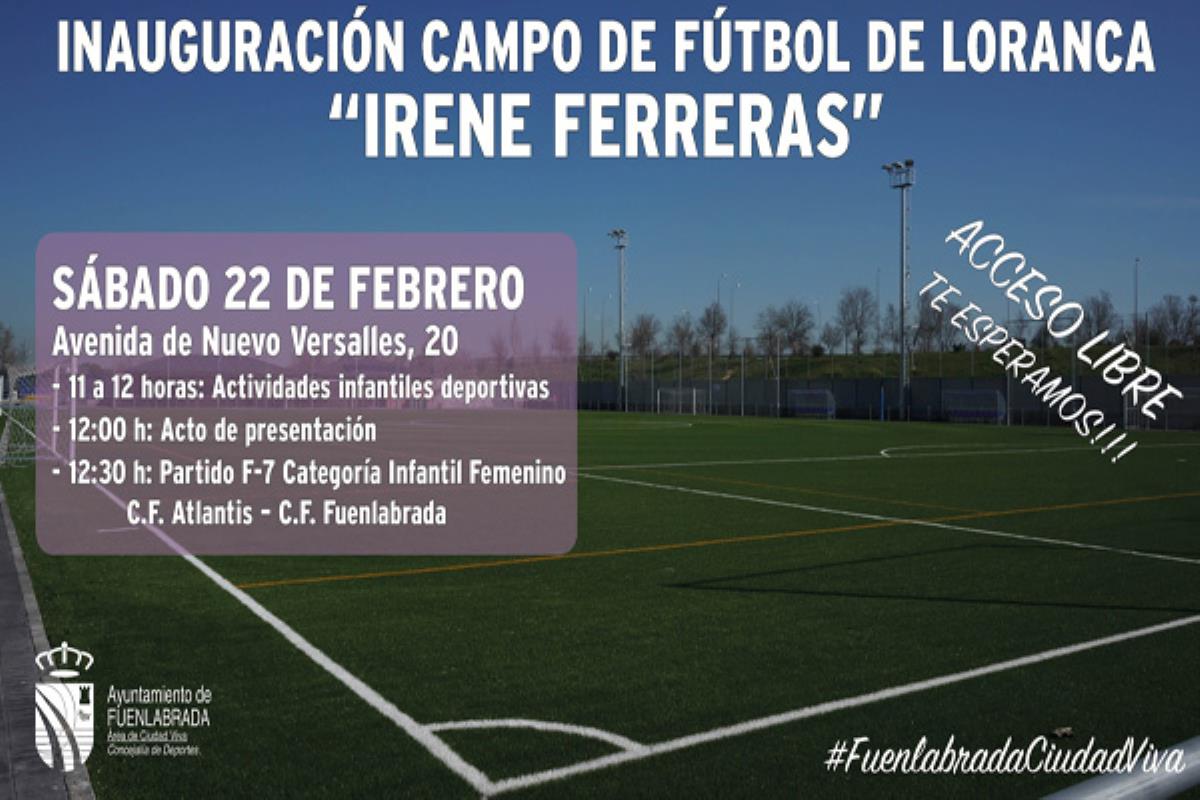 Este sábado se celebra la inauguración con su presencia y varias actividades deportivas