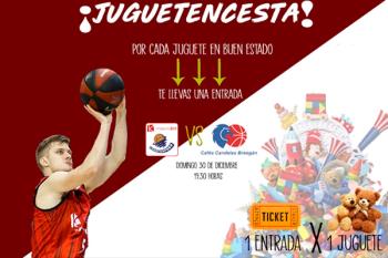 Dona al menos un juguete y llévate una entrada gratis para el partidazo de baloncesto del 30 de diciembre