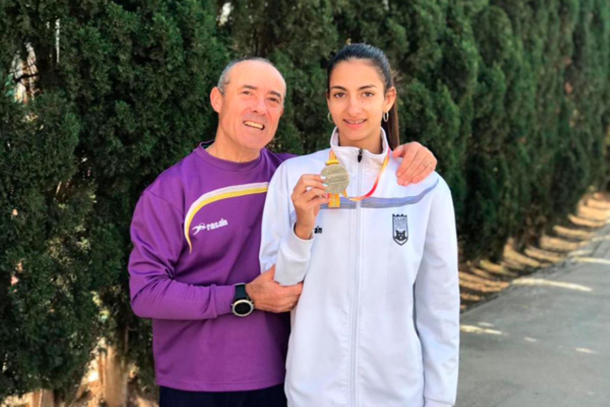 Nuestra deportista batió el récord de Madrid Sub-16 con un lanzamiento de 40,98 metros