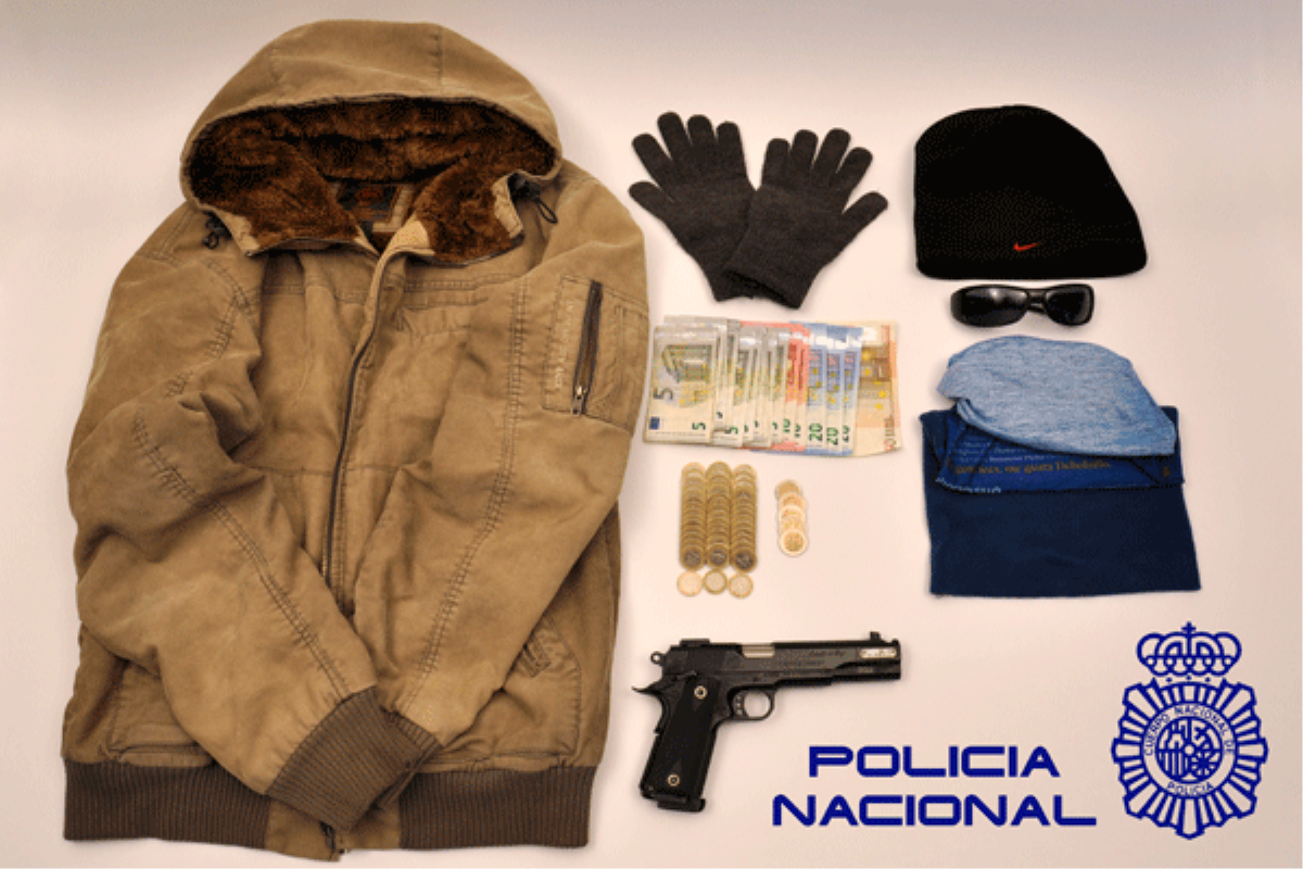 Es el presunto autor de al menos 10 robos con intimidación cometidos en establecimientos de varias localidades