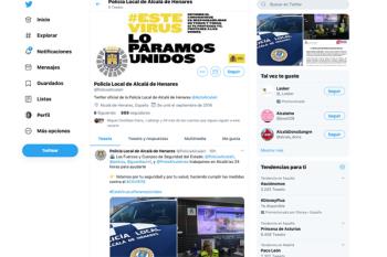 La cuenta @PoliciaAlcalaH contará con toda la información oficial