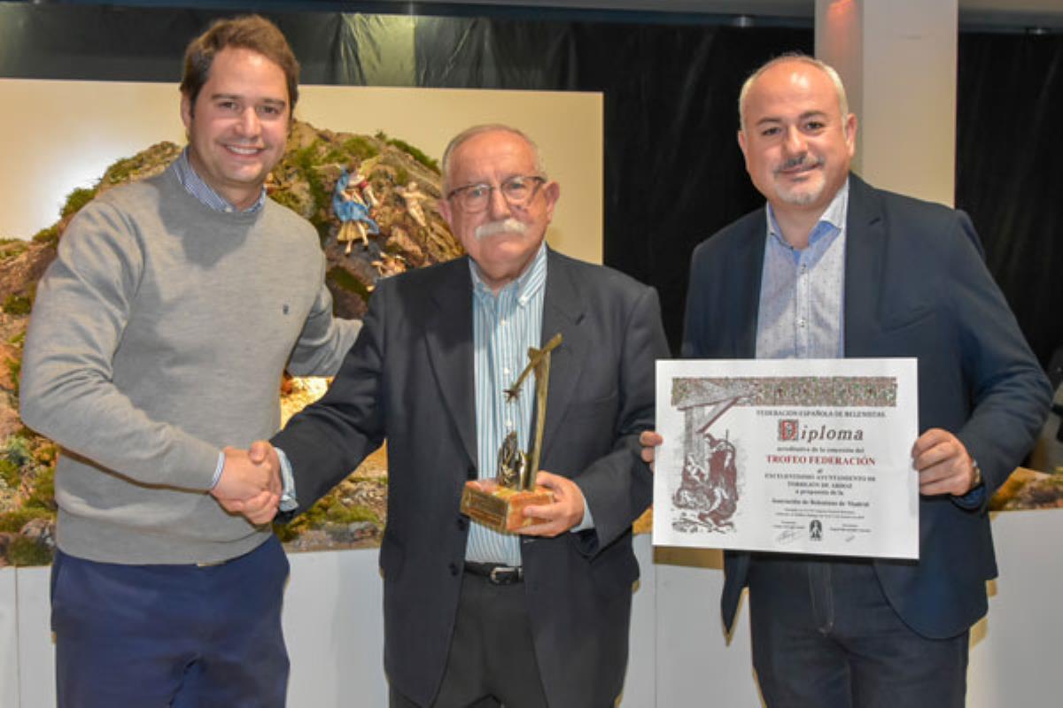 El Ayuntamiento de Torrejón de Ardoz ha sido galardonado por la Federación Española de Belenistas con el Trofeo Federación 