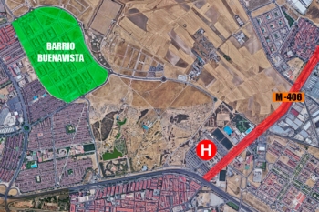 Lee toda la noticia 'La carretera que conectará el barrio de Buenavista (Getafe) con la M-406 está más cerca'