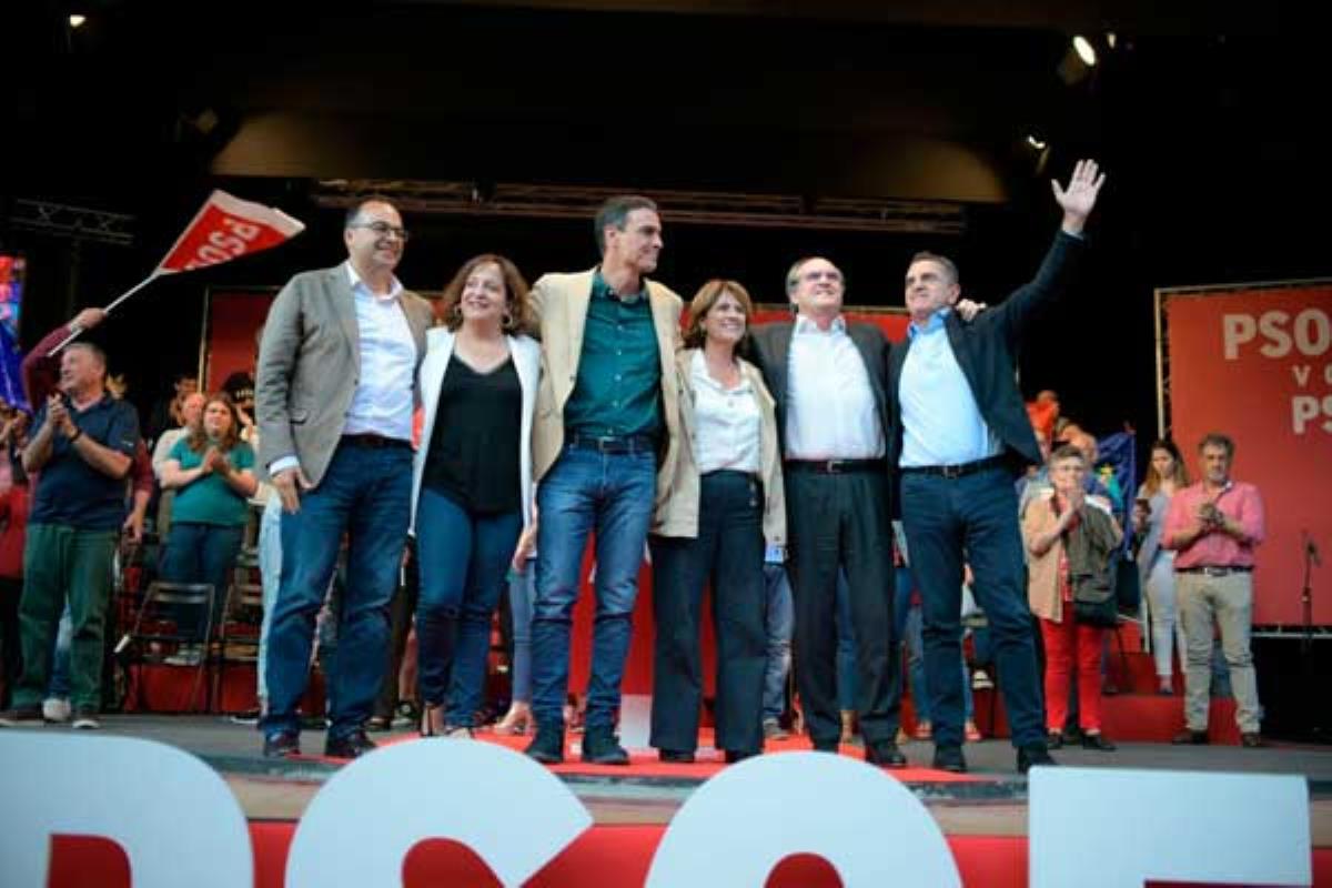Pedro Sánchez y Ángel Gabilondo alientan a la participación masiva el próximo 26M