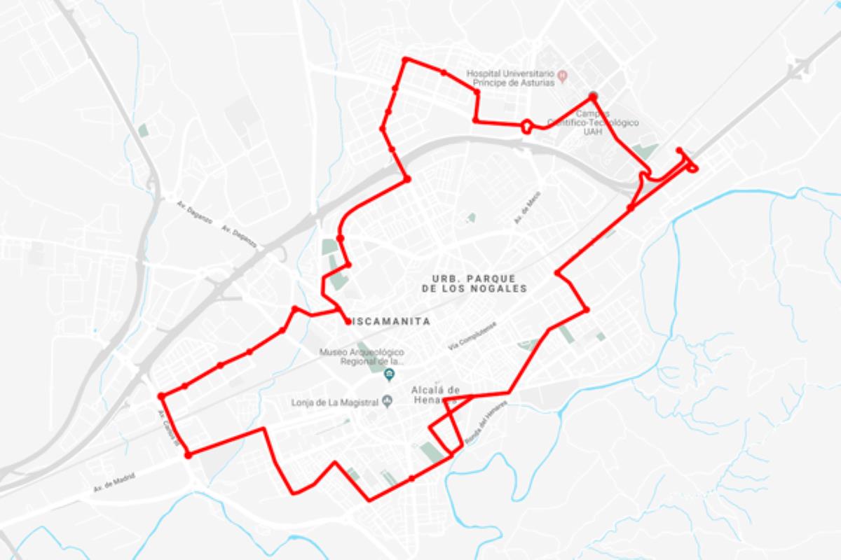La nueva línea circular unirá distintos barrios y puntos clave de nuestra Alcalá de Henares