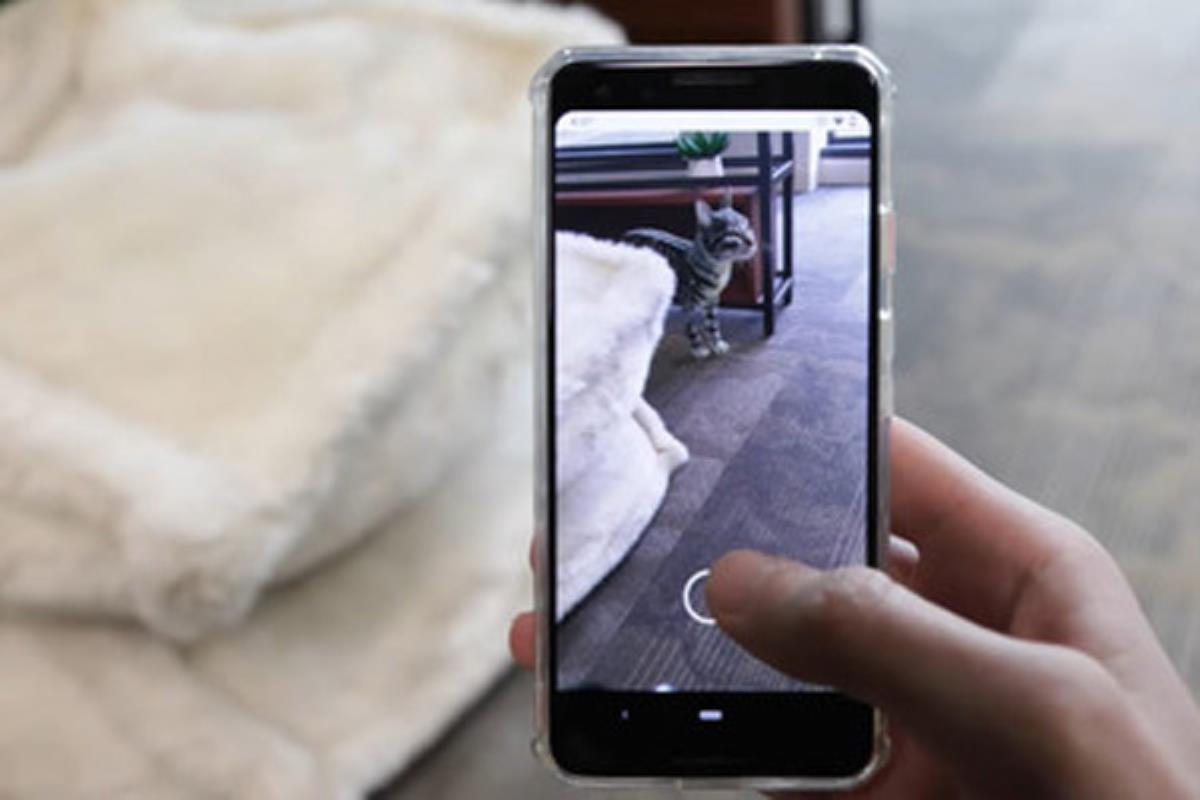 Con ARCore los elementos 3D se integran totalmente en el entorno real