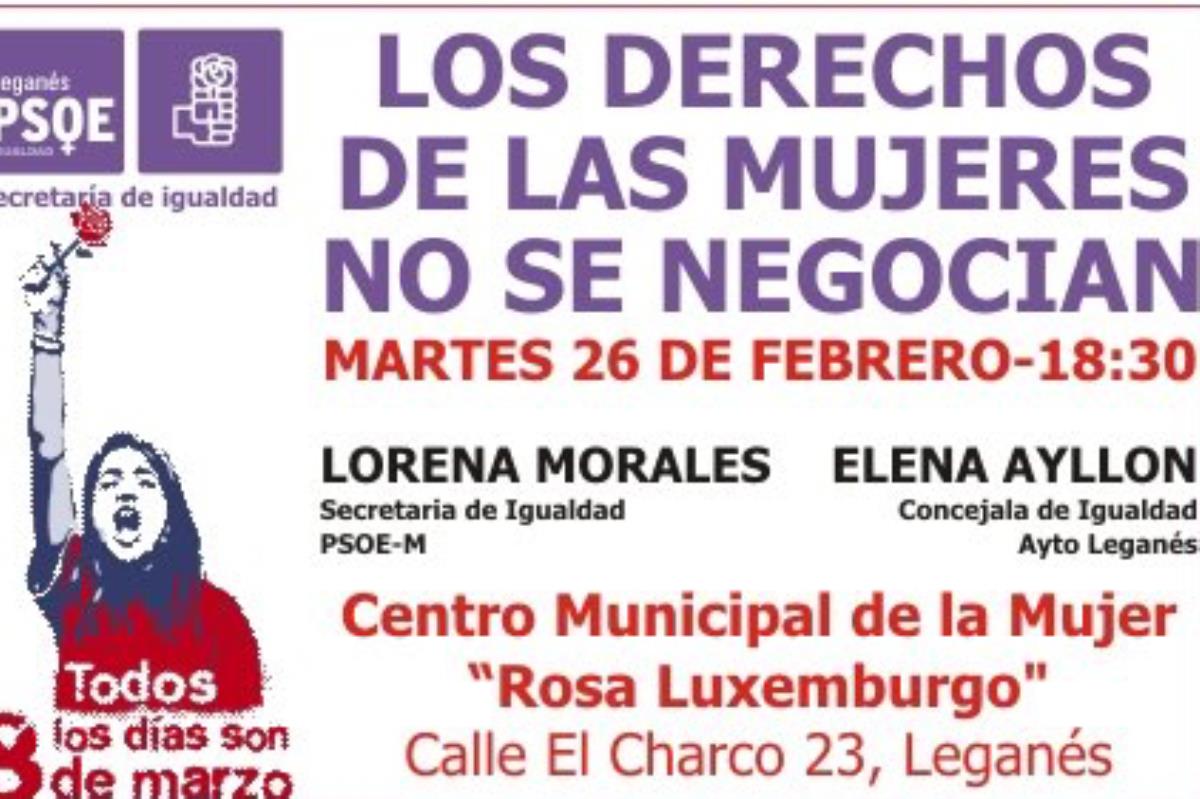 Este martes a las 18:30 horas las vecinas de Leganés se reúnen en el centro municipal de la mujer