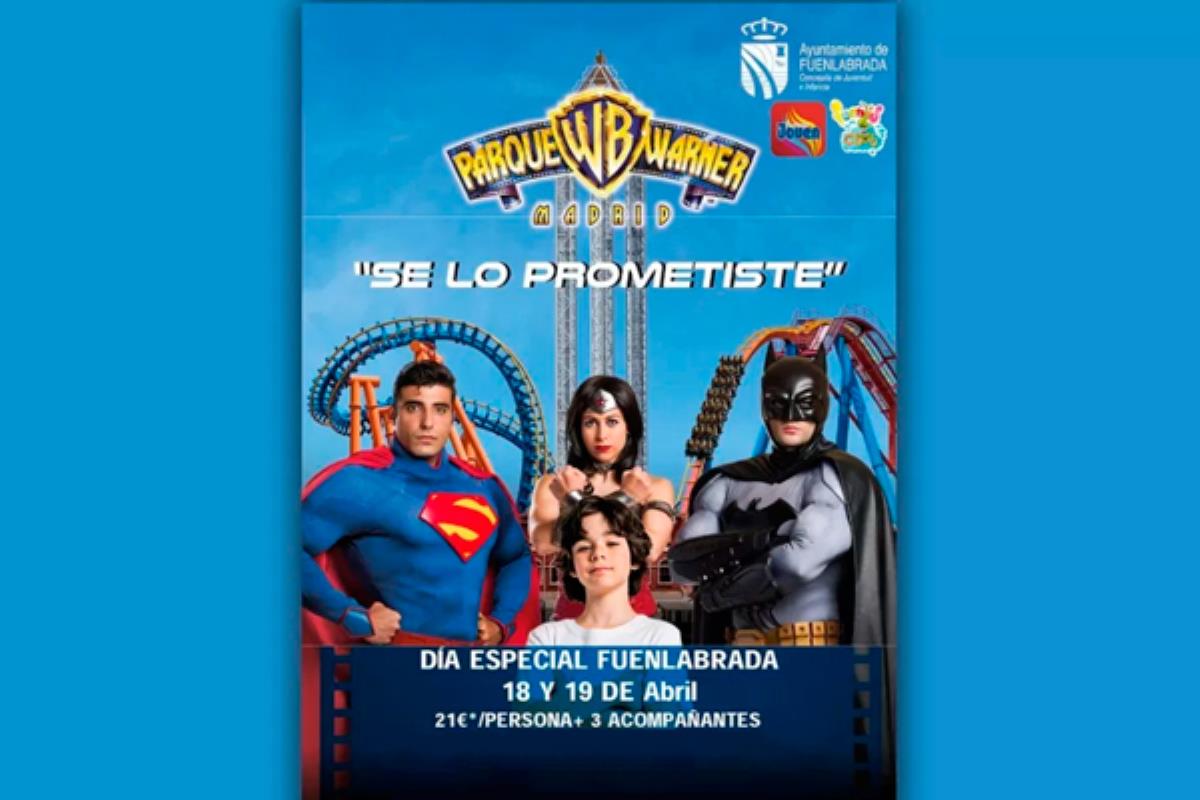 Durante Semana Santa los fuenlabreños podremos disfrutar de un precio especial en el parque de atracciones de la Warner