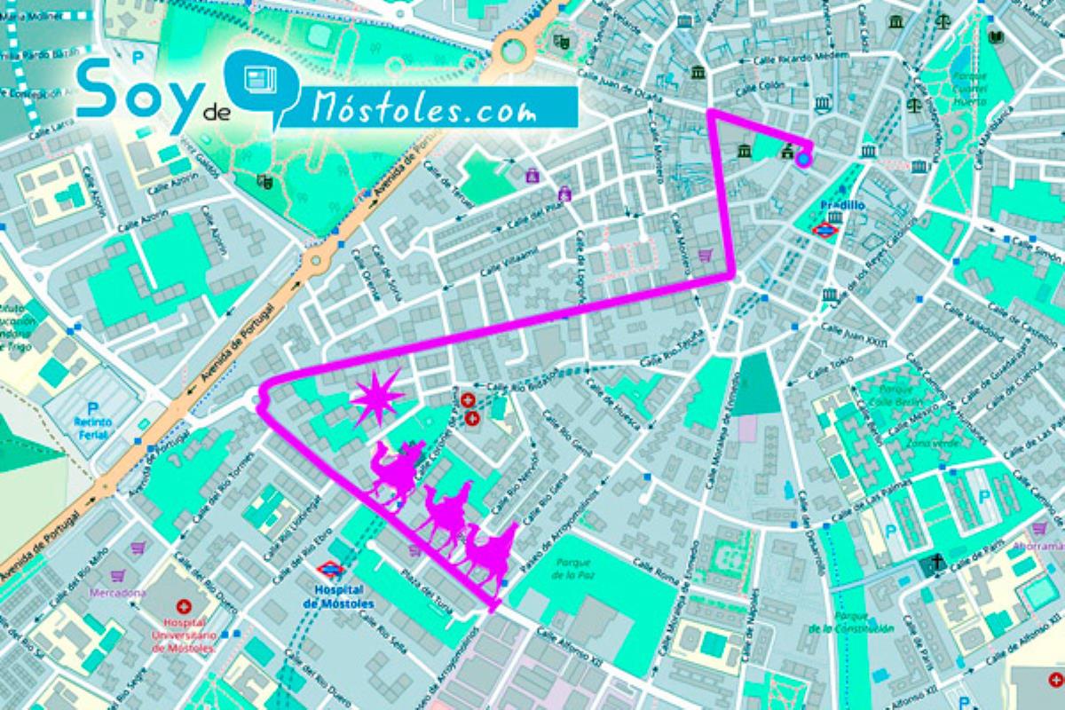 Os traemos el recorrido de Sus Majestades los Reyes Magos por nuestro municipio 