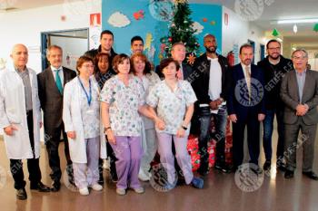 Visitaron la planta de pediatría del Hospital Universitario de Getafe 