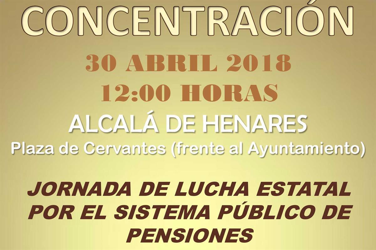 El grupo ‘Pensionistas Complutenses’ organiza una concentración el 30 de abril