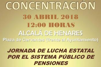 El grupo ‘Pensionistas Complutenses’ organiza una concentración el 30 de abril