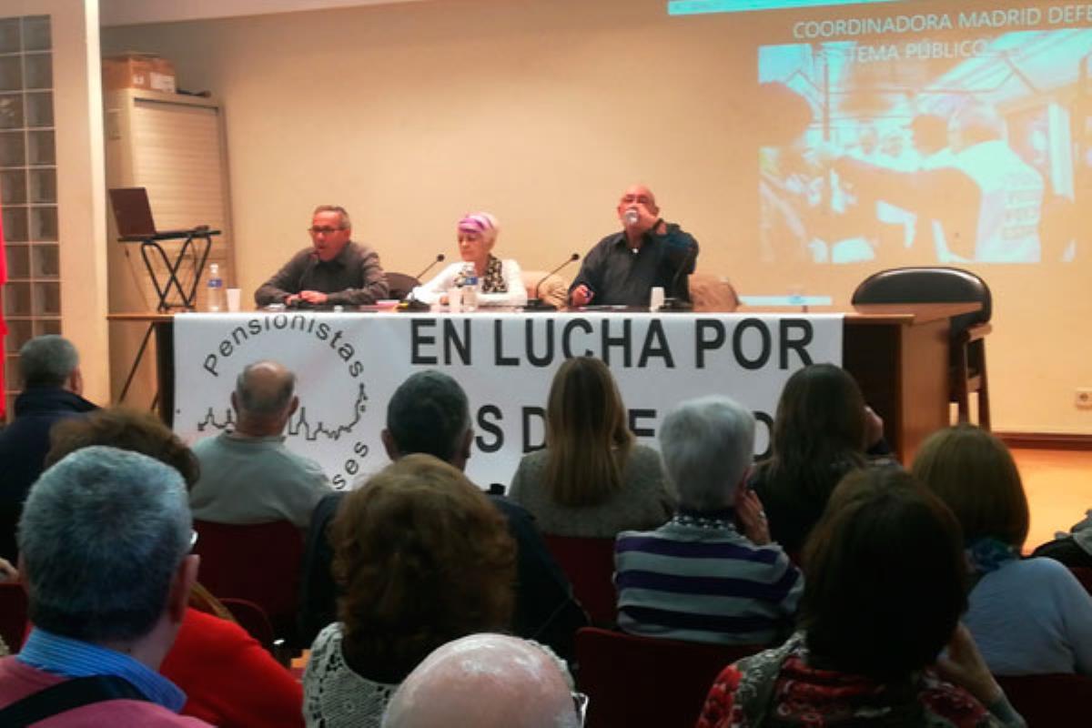 El objetivo de la concentración fue la defensa del sistema público de pensiones