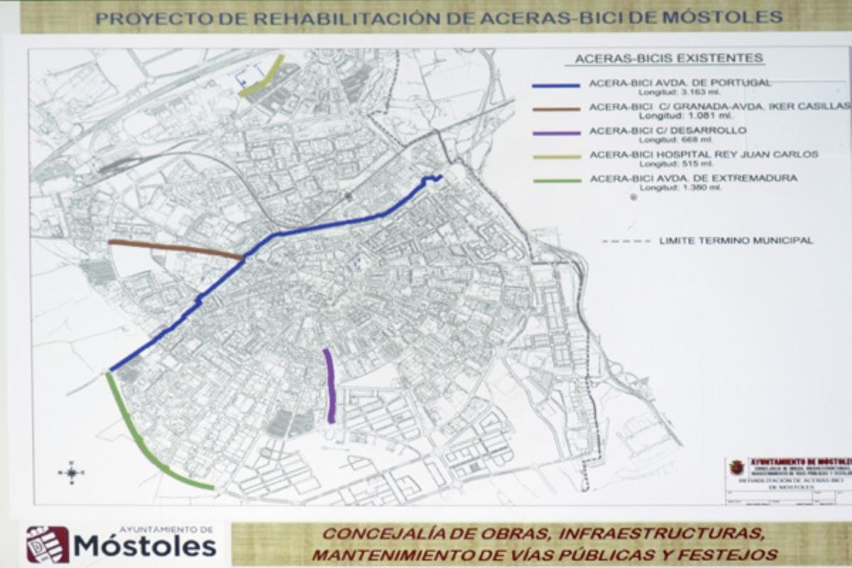 Con las mejoras, nuestra ciudad dispondrá de un total de 10.017 metros en vías ciclistas