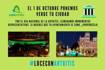 15 comunidades autónomas lucirán esta noche para conmemorar el Día Mundial de la Artritis