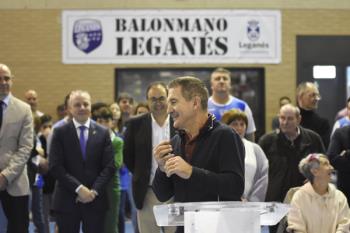 El técnico del Ademar León y de Argentina recibió el cariño de los leganenses 