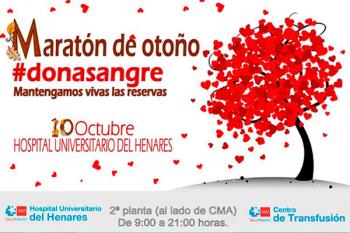 Este Otoño el eslogan es “Dona Sangre. Mantengamos vivas las reservas”