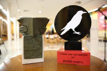 Carlos García Gual recibía el X Premio José Luis Sampedro en el mismo acto de Getafe Negro