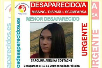 Carolina desapareció el 10 de noviembre en Collado Villalba