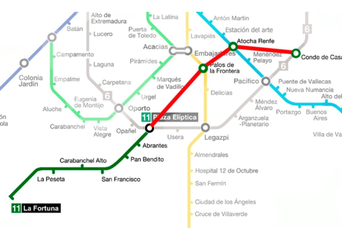 La línea beneficiada con estos trenes será la L11, también se creará el intercambiador de Conde Casal