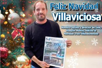 El villaodonense director de cine, Joaquín Mazón, felicita la Navidad a sus vecinos 