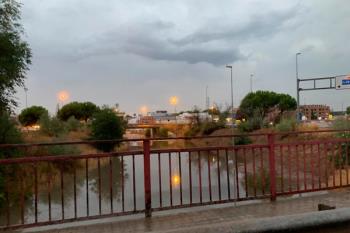 Los bomberos tuvieron que atender incidencias en la M-506 y en las zonas bajas de la ciudad