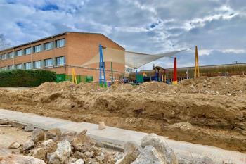 Los trabajos se centran en la sustitución del muro perimetral