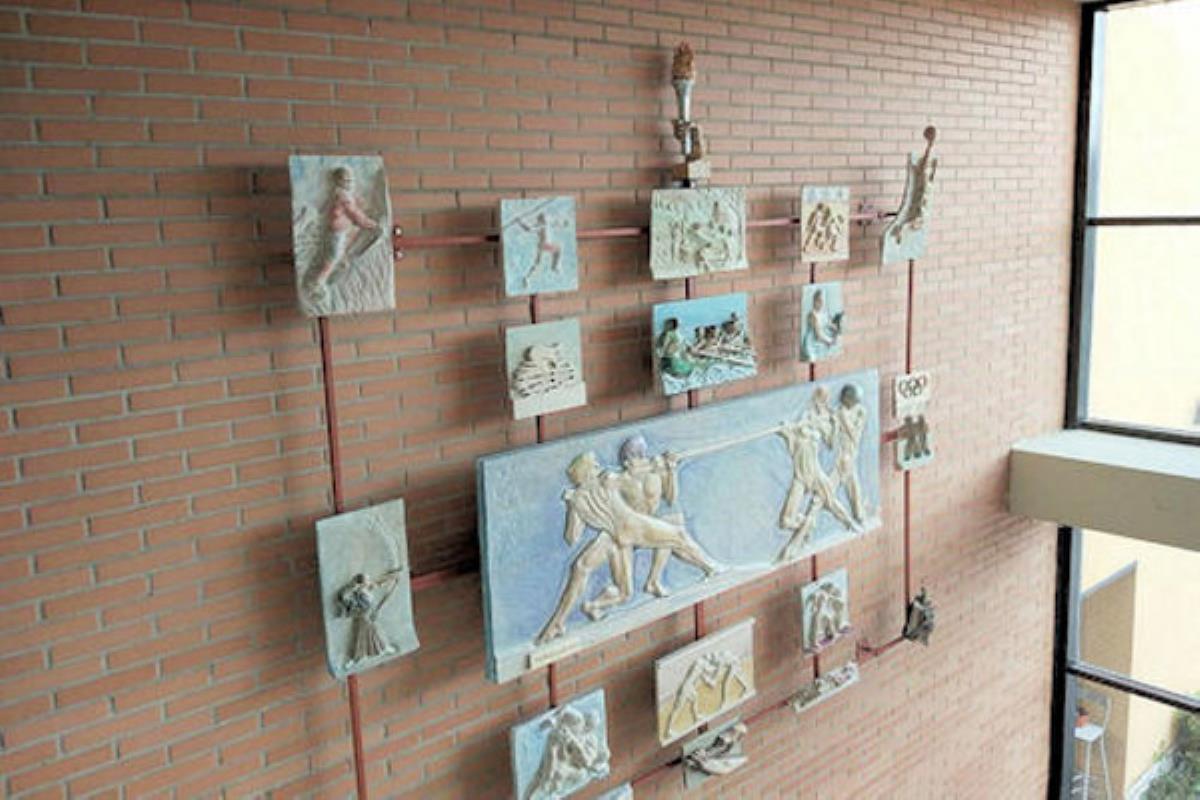 La obra ‘Fuerza’ se expone de manera permanente en el Polideportivo Dehesa Boyal