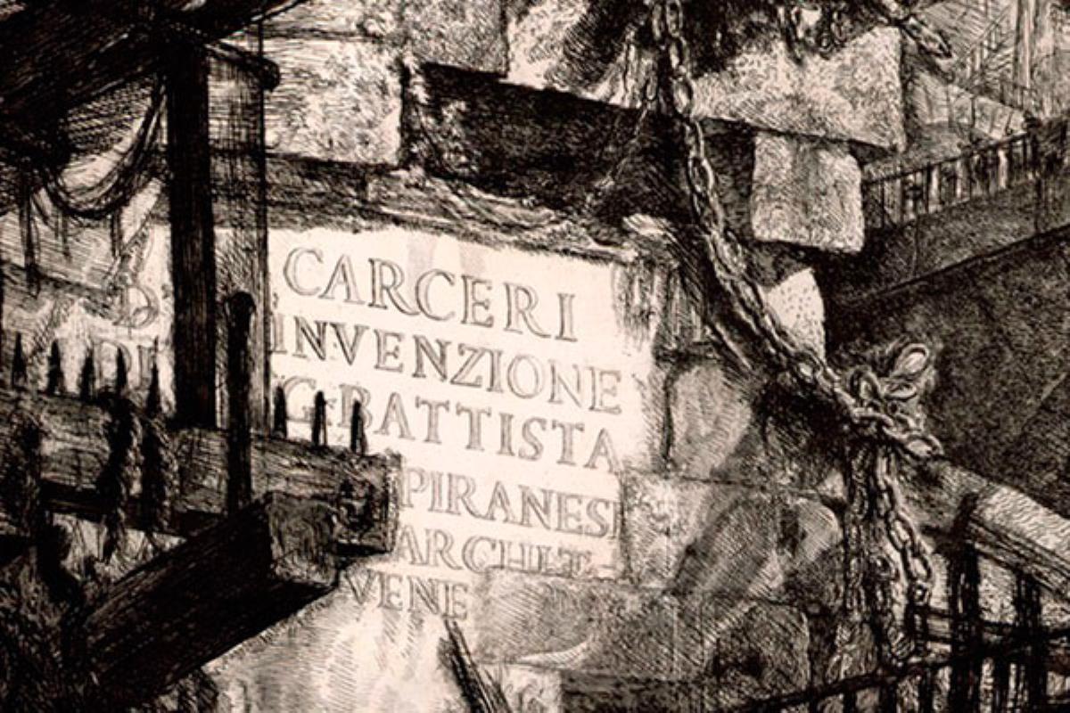 En la exposición se muestran los grabados originales de su serie más famosa, "Las Carceri"