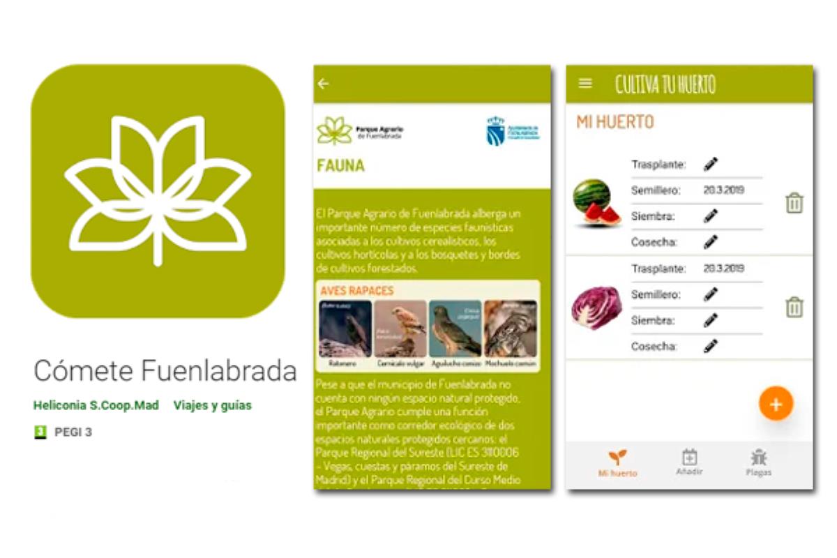 'Cómete Fuenlabrada' es la aplicación que nos informa sobre horticultura, rutas agrarias, puntos y actividades 