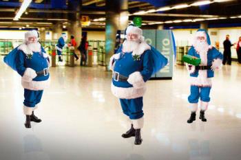 Este fin de semana podrás encontrar a Papá Noel viajando en las diferentes líneas de Metro