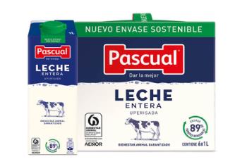 Calidad Pascual lanza el primer brick de leche con un 89% de los materiales procedentes de fuentes renovables