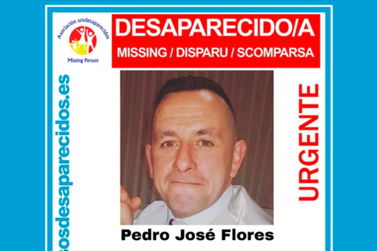 SOSDesaparecidos solicita colaboración ciudadana para ayudar en la búsqueda de Pedro, de 41 años