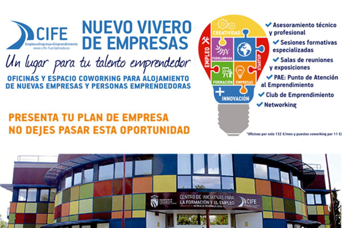 Despachos, coworking y un equipo de asesores en la zona FUENLAHUB, el vivero de empresas en Fuenlabrada