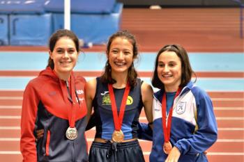 Miriam López, Celia de las Heras y Marta Sánchez, que entrenan con el Club de Atletismo Cervantes han conseguido importantes resultados este fin de semana