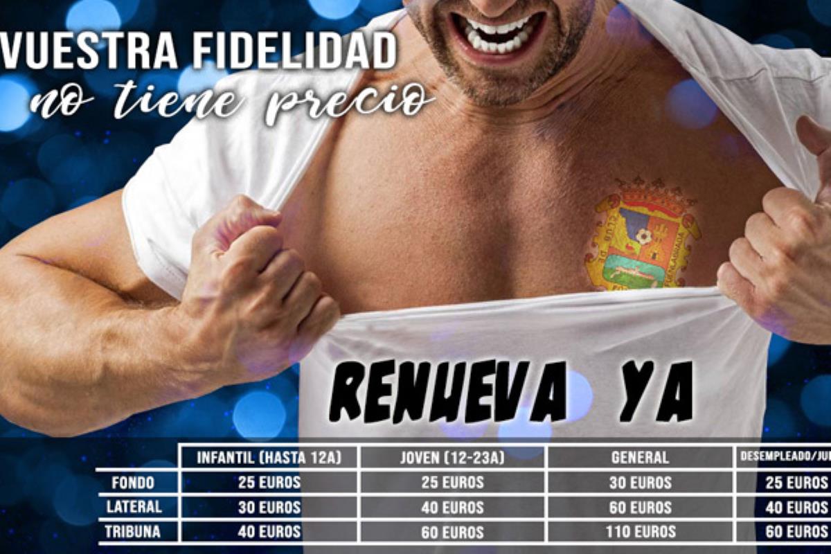 El club ha mantenido los precios de Segunda B durante este mes de mayo