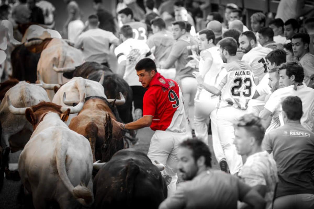 El almanaque recopila las fotografías más destacadas de los encierros de agosto de 2019