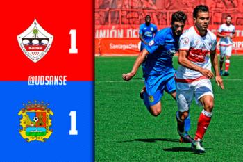 El gol del delantero sansero igualó el tanto inicial de Randy para el Fuenla