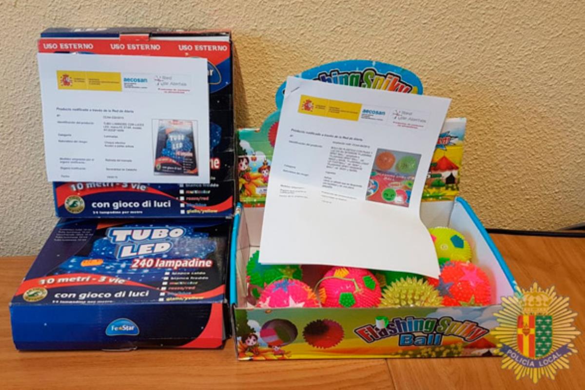 Red de Alertas de la Agencia Española de Consumo, Seguridad Alimentaria y Nutrición ha calificado los juguetes como inseguros