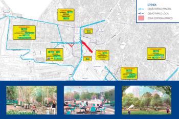 El Ayuntamiento de Madrid informa de las rutas alternativas por la remodelación de la zona