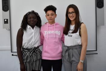 Ayuda a Patri, Any y Diego a conseguir el primer puesto para desarrollen su Proyecto Lamarr y puedan irse a conocer Silicon Valley