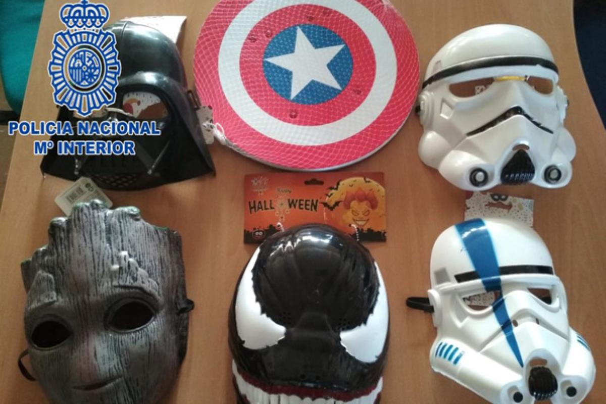 Los detenidos comercializaban con falsificaciones de disfraces infantiles