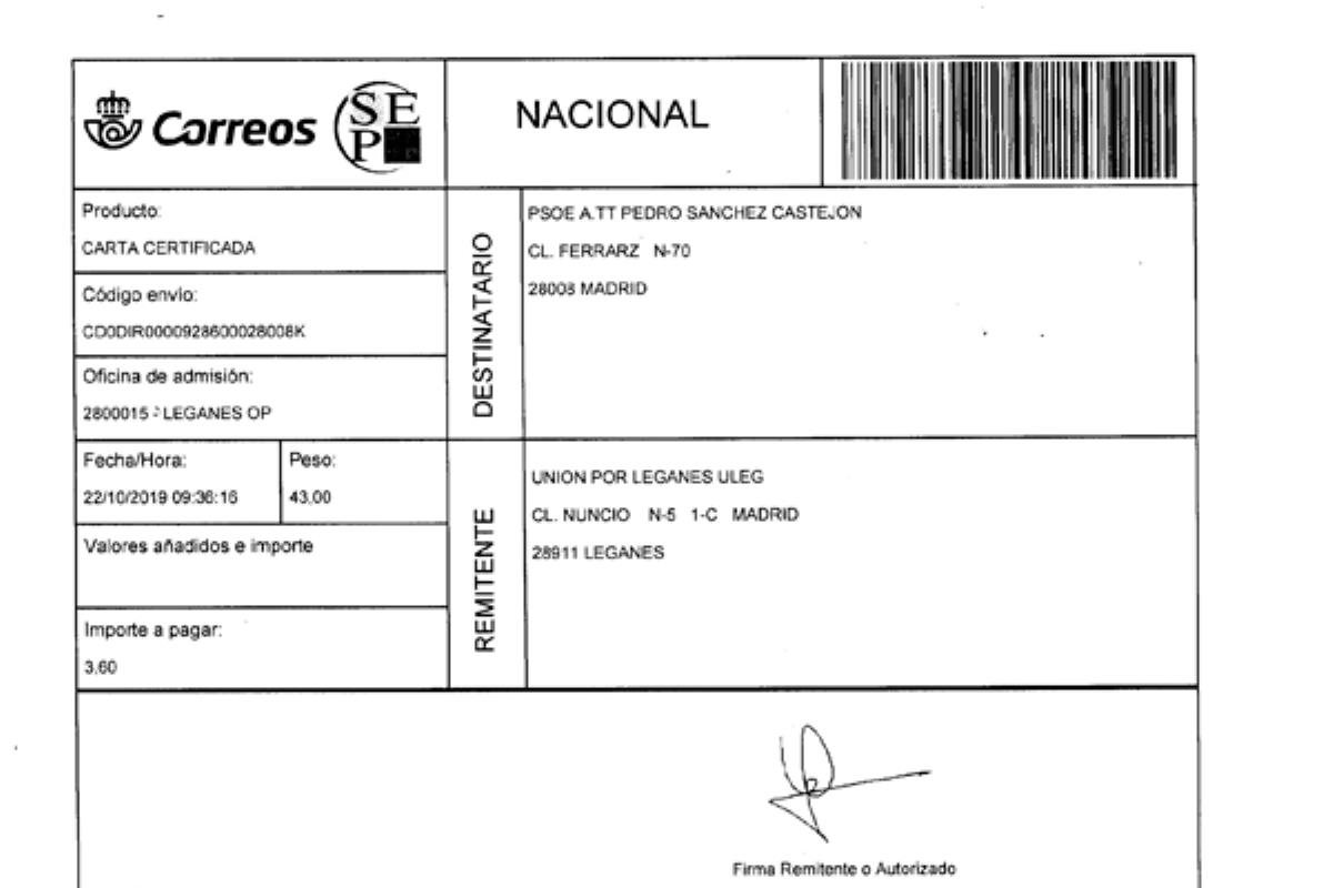 Le informa de la sentencia de la Juez de instrucción número 8 de Leganés