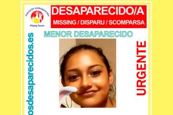 SOS Desaparecidos alerta sobre una menor desaparecida en el municipio de Móstoles
