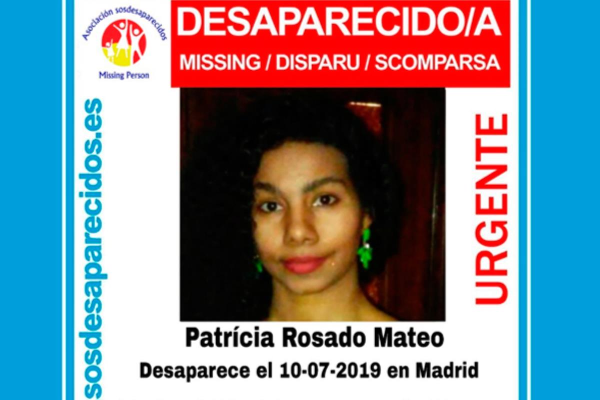 SOS Desaparecidos ruega colaboración ciudadana para encontrar a Patrícia