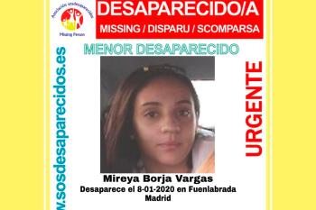 Mireya tiene catorce años y lleva desaparecida desde el 8 de enero