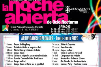 La noche abierta es una iniciativa de ocio alternativo y gratuito para los jóvenes de Torrejón de Ardoz