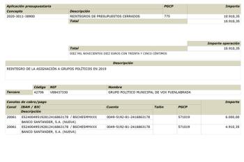 El dinero corresponde a la cantidad no gastada el año pasado